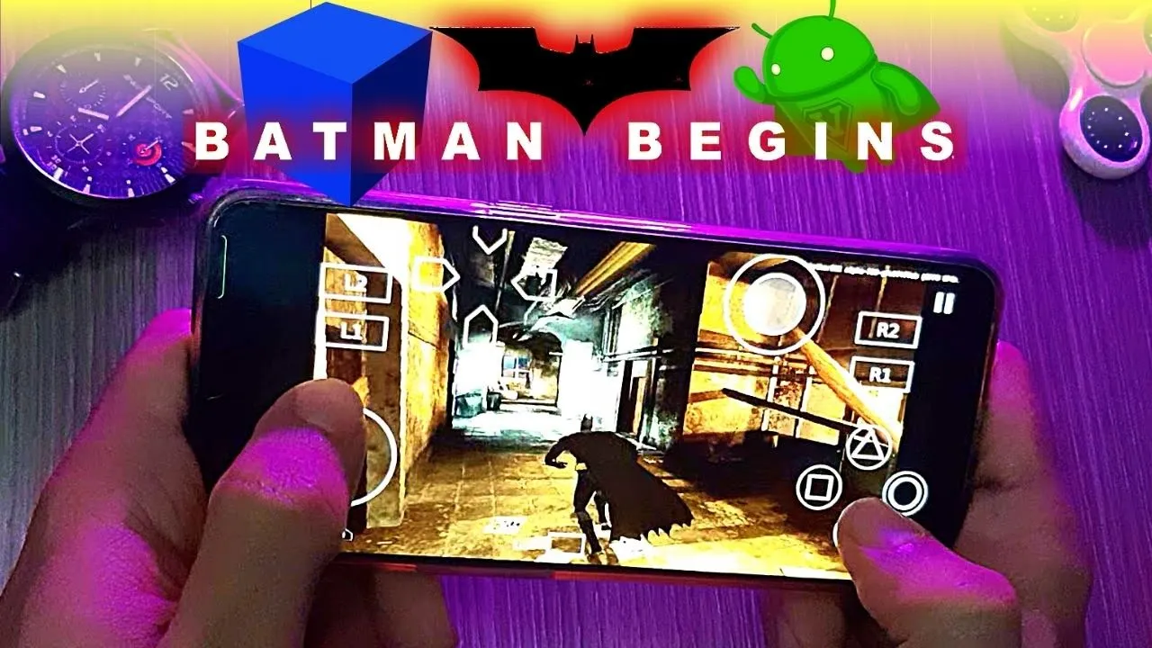 Batman Begins - PS2 Emulator Android Gameplay - Aether SX2 APK - Batman Begins Mobile 2022