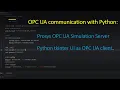 OPC UA Server communication with python as Client