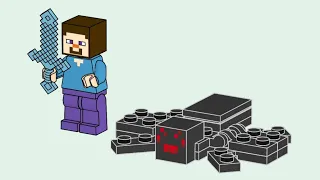 LEGO 662207 Instructions | Minecraft | Steve with Spider | Magazine Gift