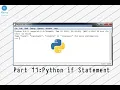 Python Training Part 11 Python if Statement