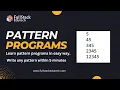 Numbers Pattern Pattern Programs FullStack Edutech