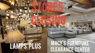 4k Lamps Plus Macy s Furniture Clearance Center - Walking inside the Stores closing in Tukwila