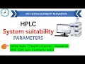 HPLC System Suitability Parameters Tailing factor Theoretical plates resolution