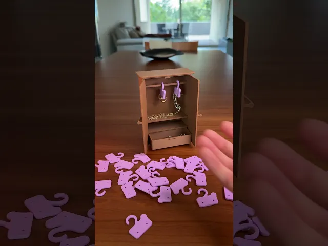 GLAM CABINET | SMALL WOODEN JEWELRY CABINET video thumbnail