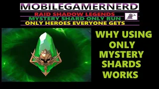 Why Mystery Shard Only Run Works Raid Shadow Legends F2P