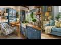Lagu Farmhouse Cottage Makeover | Soft Blue Tones \u0026 Graceful Vintage Country Elegance. πΏπ