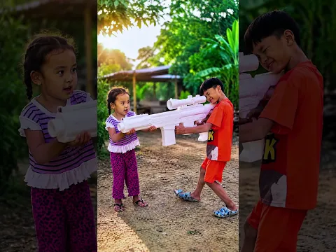 Survival Skills: Mother makes toys for her child. #kindness #kindnessiscool #cute