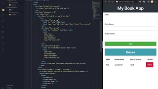JavaScript Book Management App with JavaScript - LocalStorage JavaScript Bootstrap