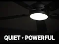 52-Inch Modern Black Ceiling Fan with Light Remote Control Quiet DC Motor Ceiling Fan USA