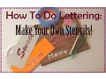How To Paint Letters Make Your Own Stencil