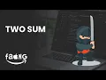 TWO SUM C SOLVING FAANG CODING INTERVIEW LEETCODE QUESTION 1