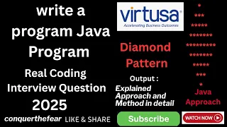 Java Program to Print Diamond Pattern A Complete Guide Real Java Coding Interview Question
