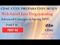 CDAC PGCP-AC CCEE Preparation MCQ s WJP Advanced Concepts in Spring C Part 11