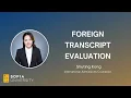 Foreign Transcript Evaluation