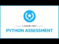 Python LinkedIn Assessment with all Answers and Badge in End