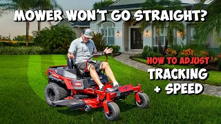 how to adjust tracking u0026 speed on your lawn mower 2024 mower not going straight