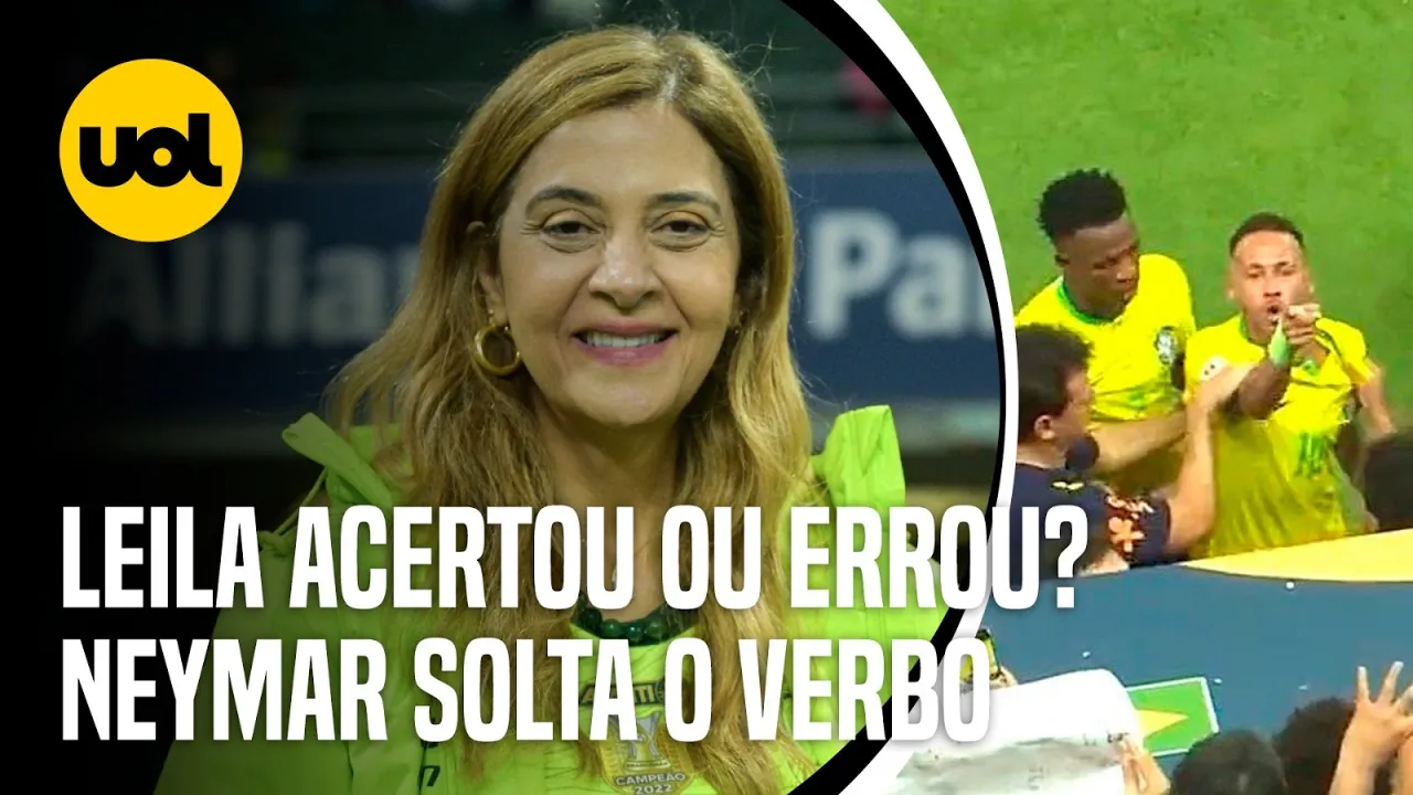 ???? LEILA PEREIRA ACERTOU OU ERROU EM ENTREVISTA? NEYMAR FURIOSO APÓS SER ATINGIDO POR PIPOCA