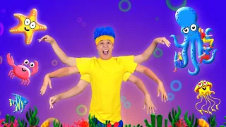 Di Laut Biru yang Dalam (Bintang Laut, Ubur-ubur dan Gurita) | D Billions Lagu Anak-Anak