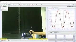 Pendulum simulation using Tracker