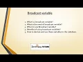 Broadcast variables usage in Spark with Scala Spark Interview Question performance Management