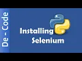 Installing Removing Selenium Using the Command Prompt The Easier Way De-Code