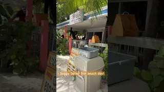 Painkillers at the iconic Soggy Dollar Beach Bar—where the sand meets the best vibes in the BVIs!