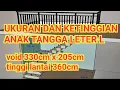 Cara menghitung anak tangga leter l tinggi 360cm