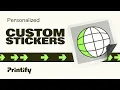 Create Custom Stickers Online - Printify Tutorial 2024