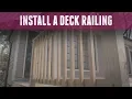 How to Install a Deck Railing - DIY Network