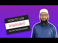 How to use implode on PHP Programming