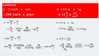 CONVERSIONES DE UNIDADES DEL SISTEMA INTERNACIONAL EJERCICIOS