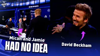 David Beckham SURPRISES Thierry Henry Jamie Carragher Micah Richards UCL Today CBS Sports