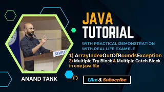 Java Tutorial OOP Basics Exception Handling - Part 2 Anand Tank