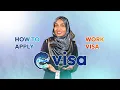 How to Apply for an E-Visa Part 1 Work Visa English Version