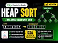 Heap Sort in Java GeeksforGeeks Solution with Dry Run