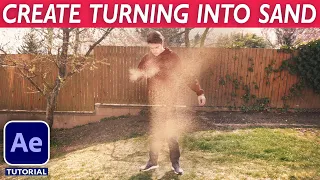 Download TURNING INTO SAND (Disintegration) - After Effects VFX Tutorial (No Plugins) MP3