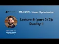 MS-E2121 - Linear Optimization