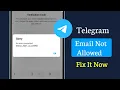 How to Solve Telegram Email Not Allowed Error 2026 Update
