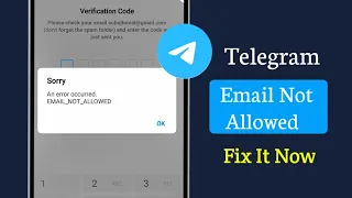 How to Solve Telegram Email Not Allowed Error 2026 Update