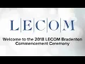 LECOM Bradenton Commencement 2018