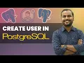 How to Create a User in PostgreSQL What is a User PostgreSQL Classes with Ankush Sir