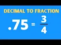 Converting decimal to fraction trick