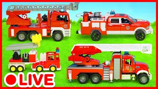 🚒 سيارة إطفاء عملاقة 🔥 مهمة إنقاذ وإطفاء الحريق | ألعاب للأطفال | Kidibli