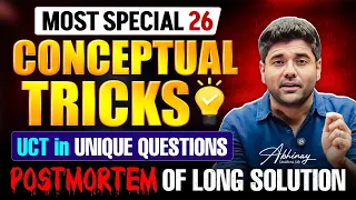 Most Special 26 | Conceptual Tricks + Unique Questions | Ultra Calc Maths Tricks by Abhinay Sharma