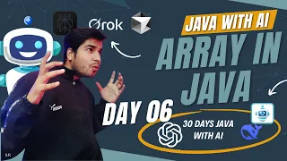 Day 6 Array in JAVA Types of Arrays 1D 2D 3D Jagged Java With Ai