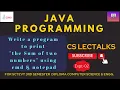 Write a program to print the Sum of two numbers using Java sctevt java programs Java Experiment-2
