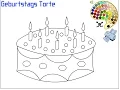 Cake Coloring Pages For Kids - Cake Coloring Pages
