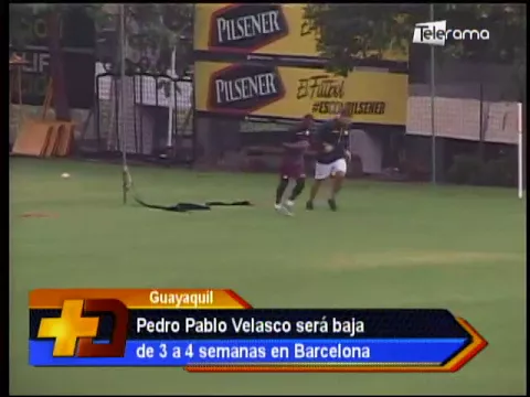 Pedro Pablo Velasco será baja de 3 a 4 semanas en Barcelona
