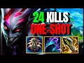 Download Lagu 24 KILLS ONE-SHOT SHACO AD JUNGLE - Casual Shaco Player