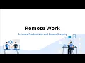Remote Work Enhancing productivity and ensuring productivity
